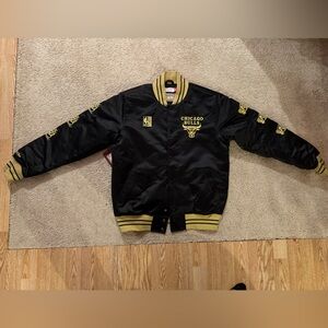 NBA Black and Gold Bulls Jacket